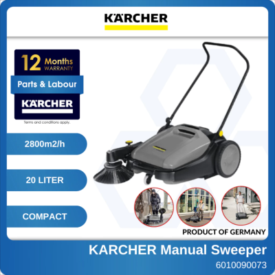 [CLEAR STOCK] KARCHER Hand Push Sweeper Manual Sweeping Dried Leave Industrial Factory Use Broom penyapu tolak KM70/20C