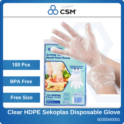 PE Glove Disposable Transparent Polyethylene Food Grade Kitchen Cleaning Dining Catering 