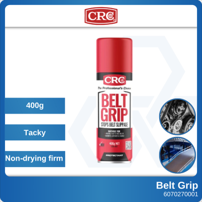 CRC Belt Grip 400g 3081 Industrial Machinery Slipping Dirt Conveyor Motor Vehicle Compressor Pump Generator Automobile
